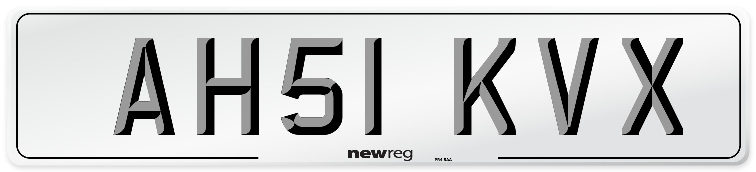 AH51 KVX Number Plate from New Reg